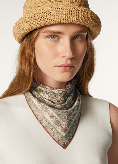 LORO PIANA CARDO VENEZIANO FOULARD 60 SILK HABUT.