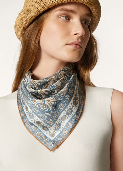 LORO PIANA CARDO VENEZIANO FOULARD 60 SILK HABUT.