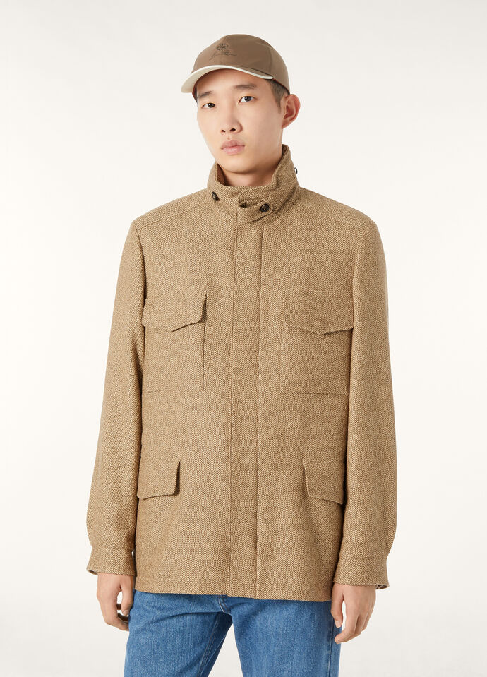 TRAVELLER FIELD JACKET CASH SILK CHEVRON RAIN_FAP2325_F5R6_3