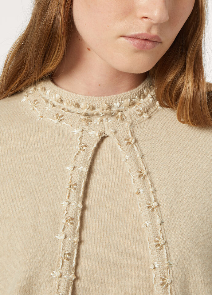 CLASSIC BABY CASH EMBR. CARDIGAN ROMANTIC TEXTURE_FAP2349_A193_44_2