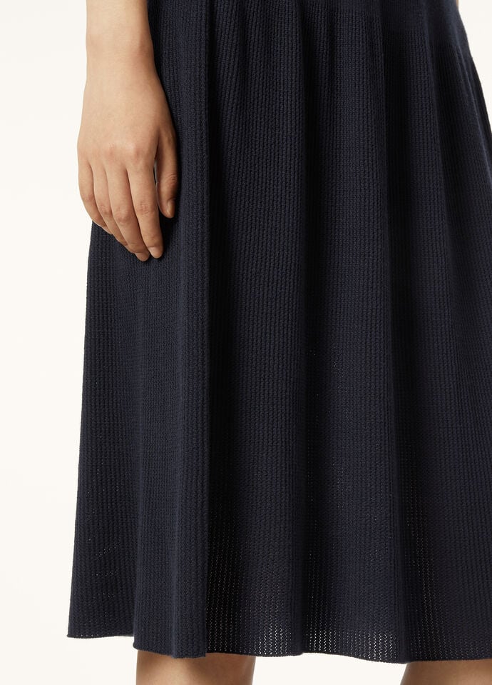 THE ROYAL LIGHTNESS RIBBED SKIRT WOOL SILK GG18_FAP2351_W000_2