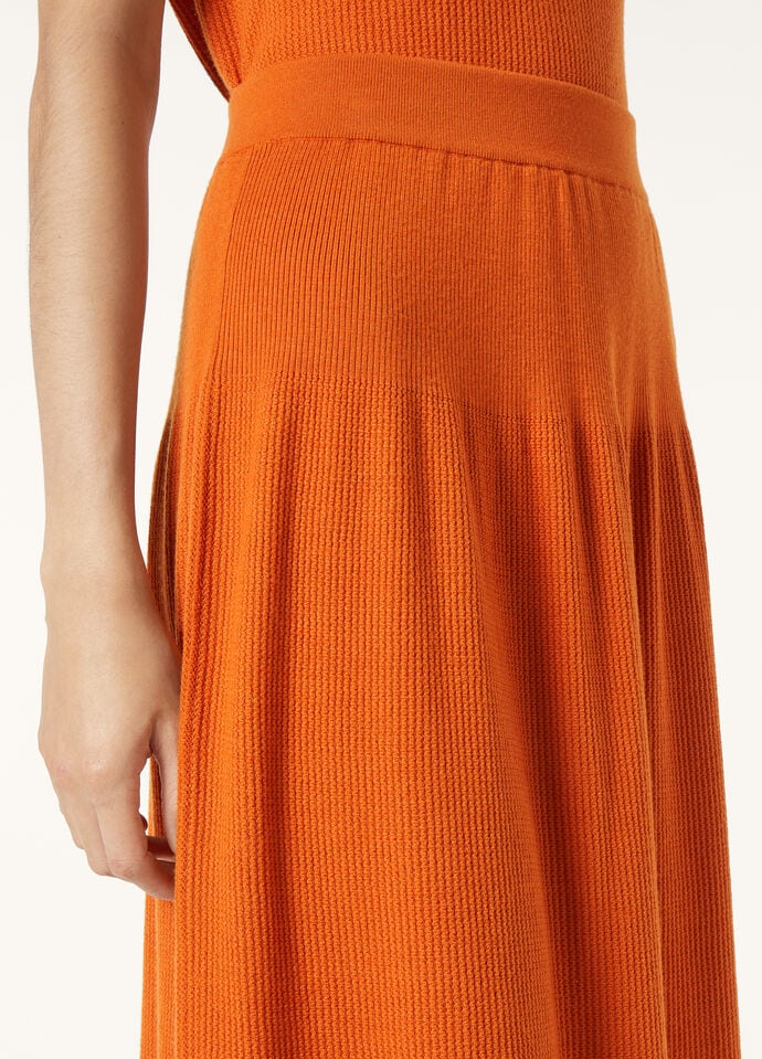 THE ROYAL LIGHTNESS RIBBED SKIRT WOOL SILK GG18_FAP2351_L0CG_2
