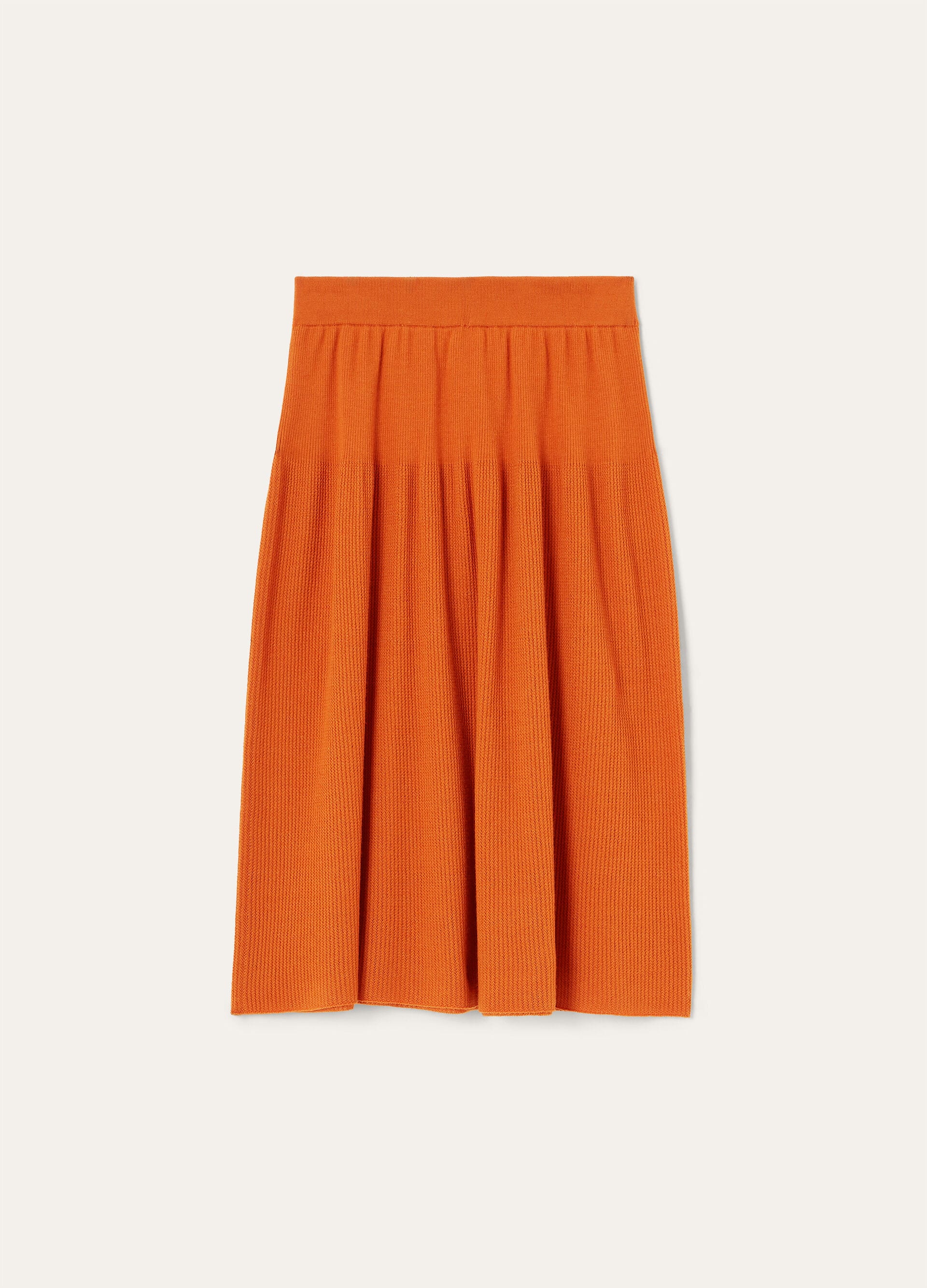 ROYAL LIGHTNESS RIBBED SKIRT WOOL SILK GG18