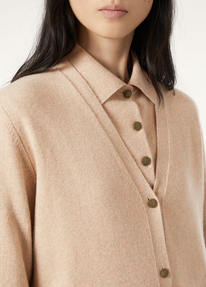 CLASSIC BABY CASH CARDIGAN V.NECK SWEATER GG 12_FAP2439_30I1_2