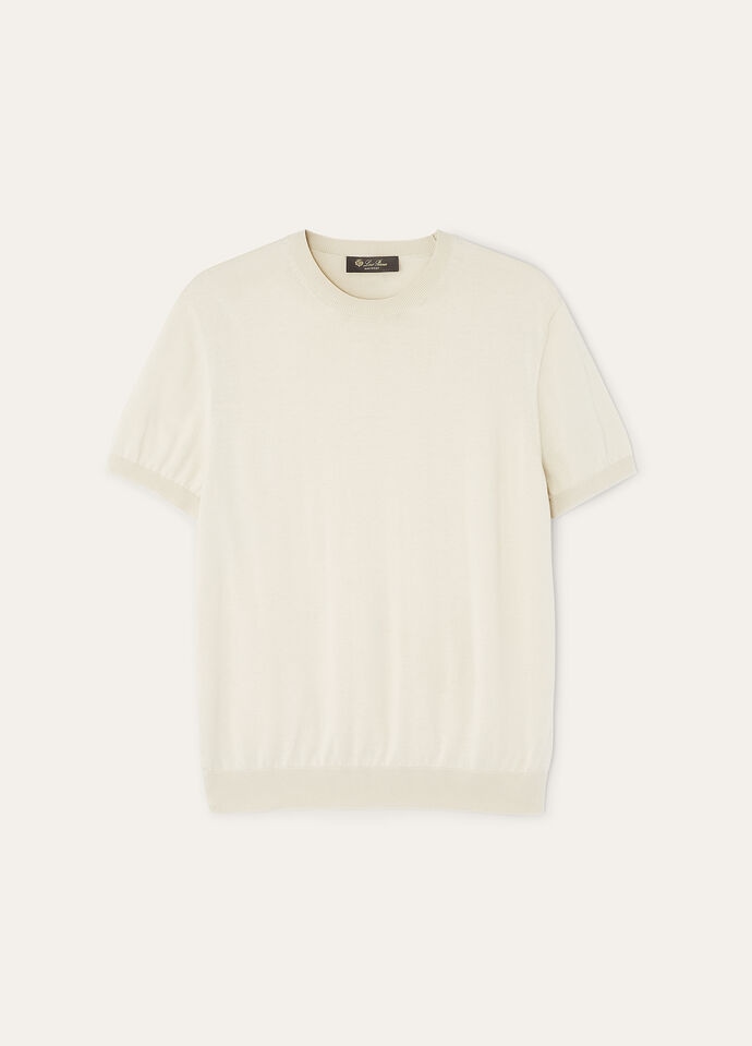 Loro Piana ロロピアーナホワイト 半袖ニット 楽天市場】ロロピアーナ Loro Piana 半袖ニット 半袖シャツ 衣料