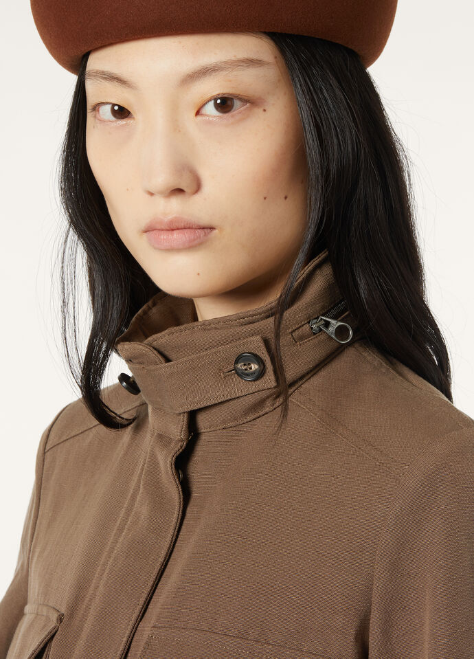 TRAVELLER MINI FIELD JACKET LINEN NATTE' A_FAP2547_H0V0_2