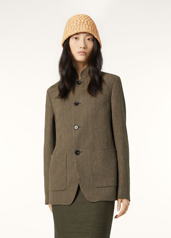 SPAGNA SB JACKET SUMMER LINEN CREPE CHEVRON_FAP2553_F6MB_3