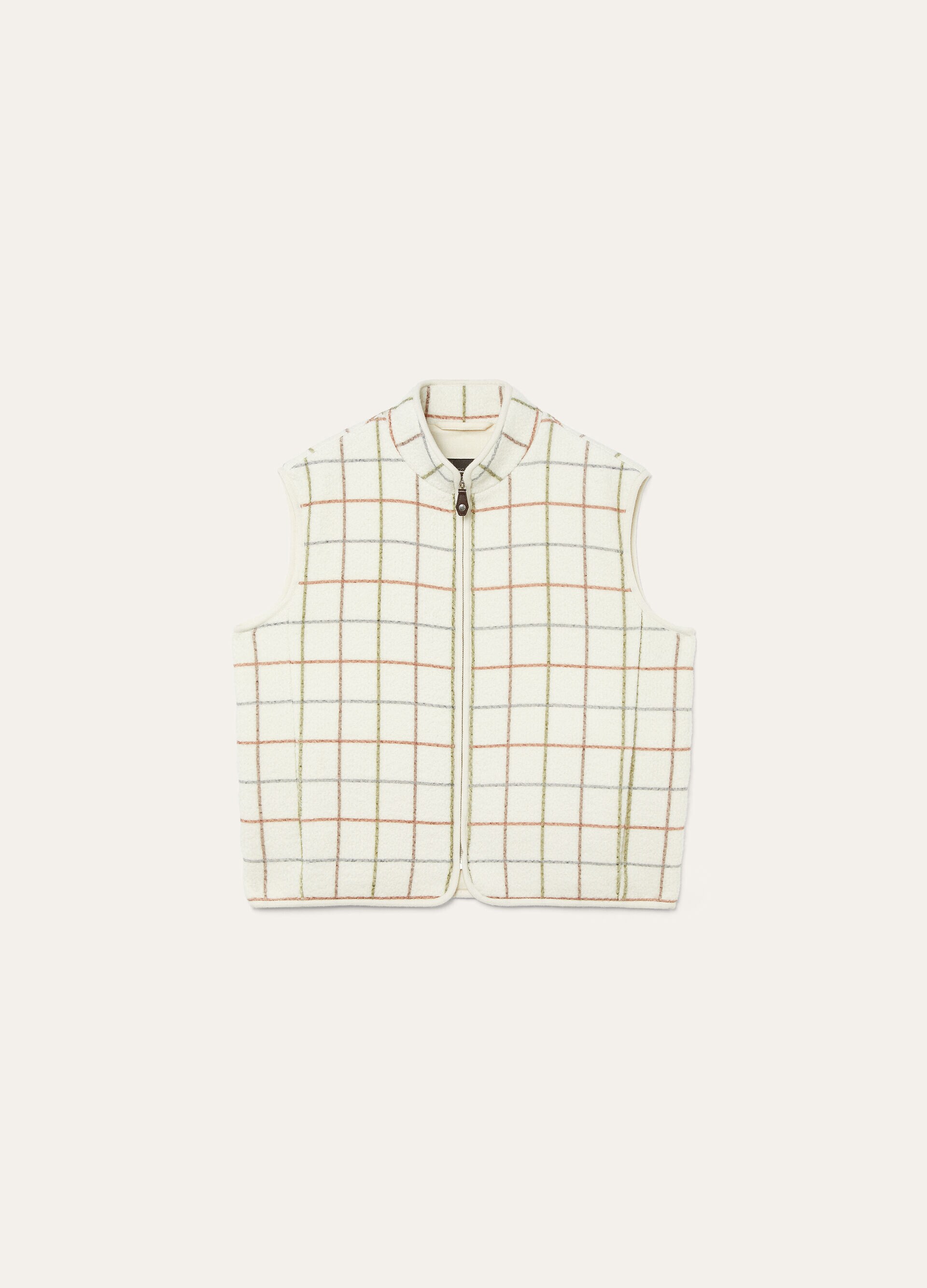 FLORES VEST BELT PRINTED WOOL