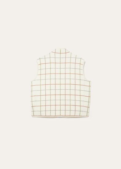 FLORES VEST BELT PRINTED WOOL