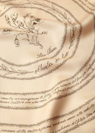 LORO PIANA MAESTRI DEL LINO FOULARD 90 SILK TWILL