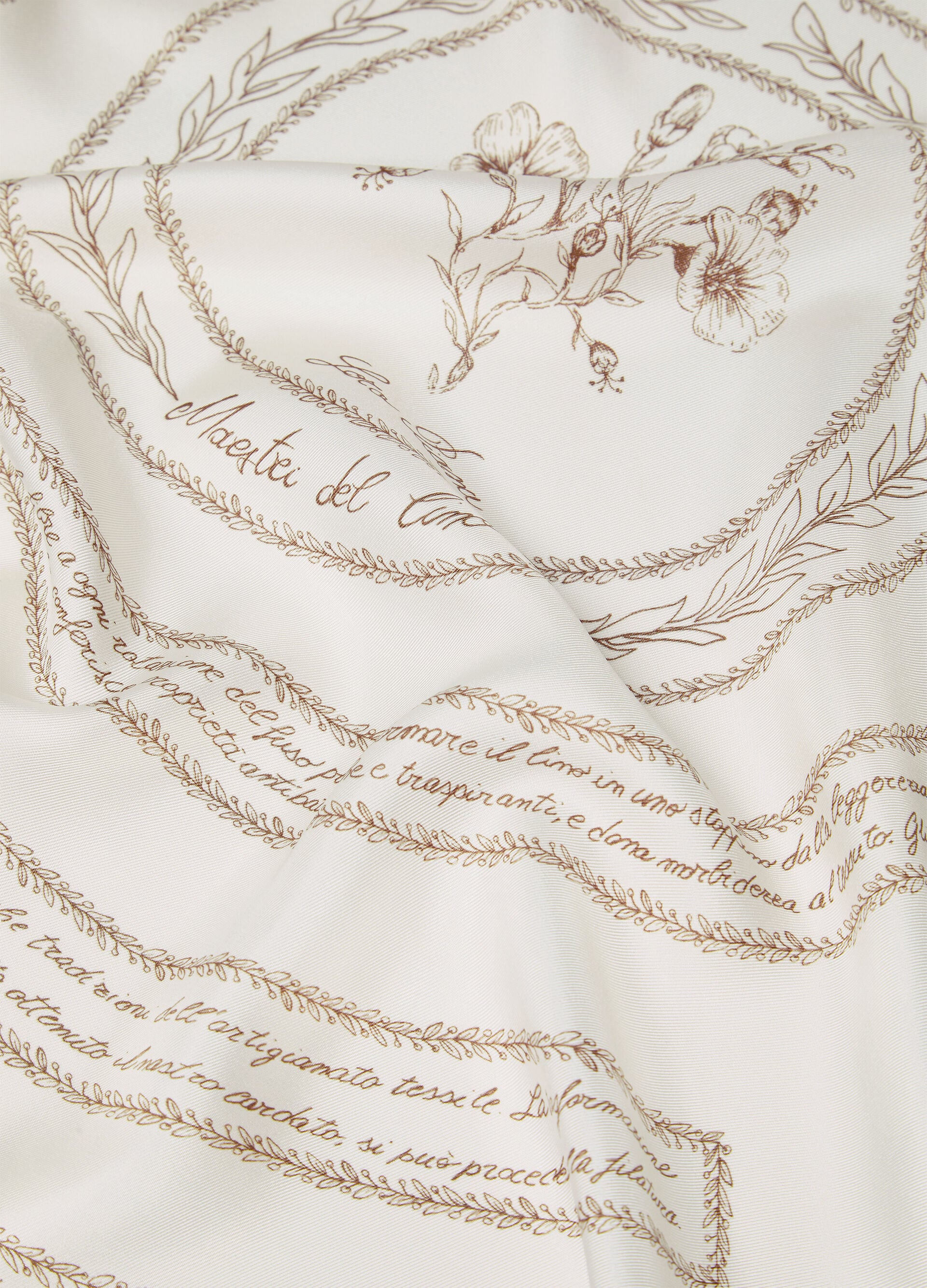 LORO PIANA MAESTRI DEL LINO FOULARD 90 SILK TWILL