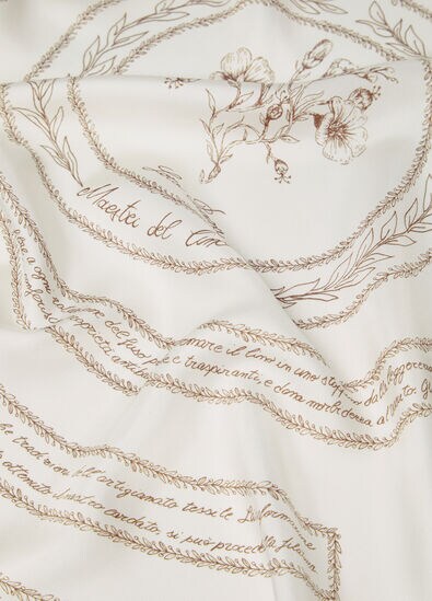 LORO PIANA MAESTRI DEL LINO FOULARD 90 SILK TWILL