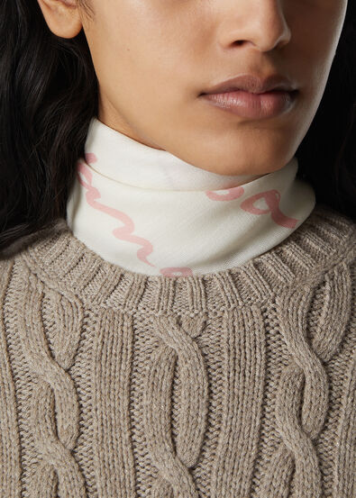 LORO PIANA PUNTO GRANA DI RISO FOULARD 90 S.LIGHT