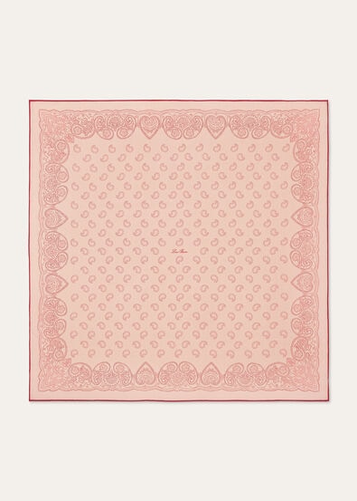 LORO PIANA FIORE DI LINO BANDANA FOULARD 90 WOOL