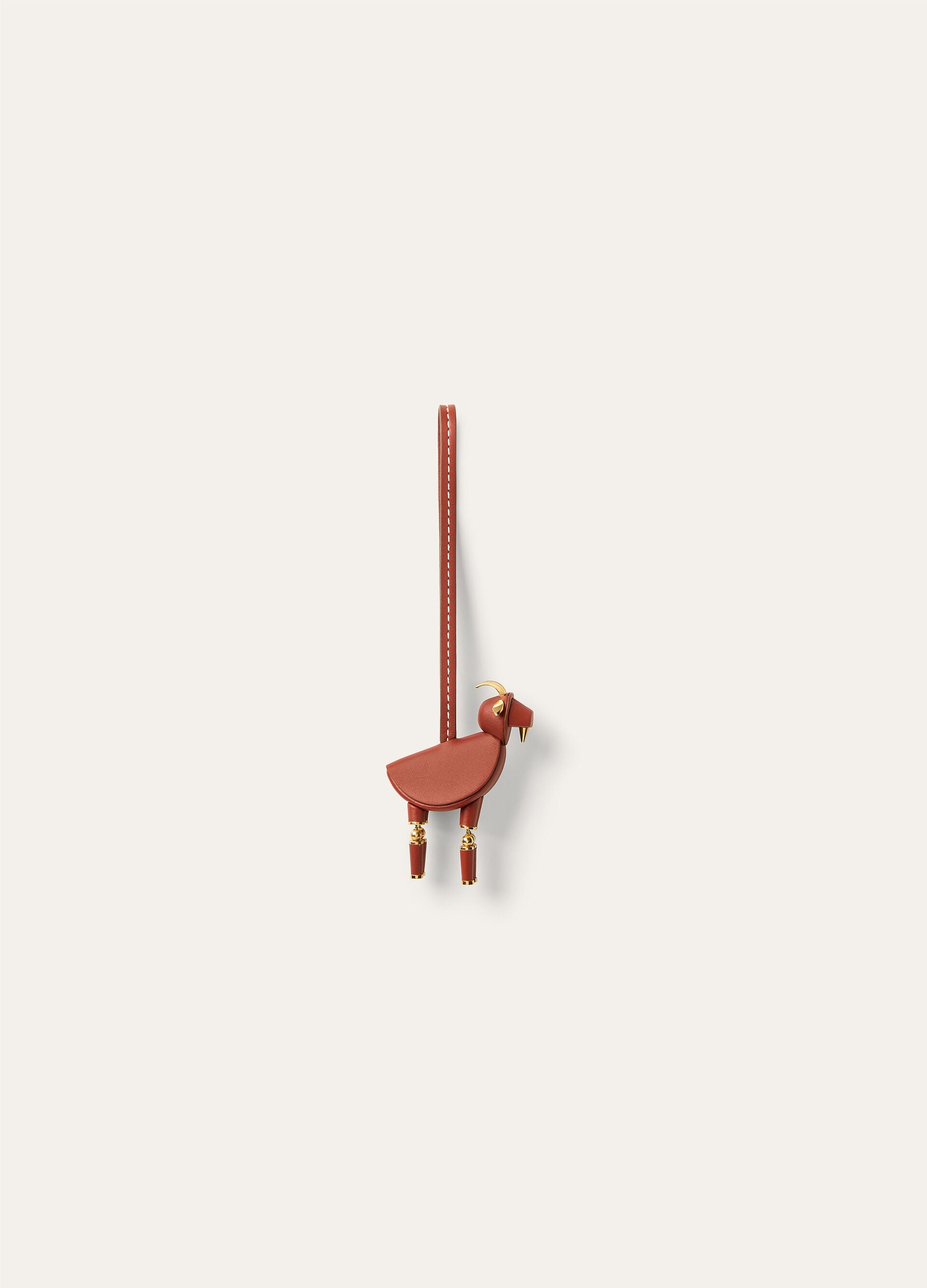 GOAT CHARM ROUNDED LEATHER