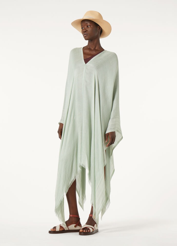 AIDA PONCHO BICOLOR SUITCASE STRIPE SILK LINEN_FAP2691_F6OS_NR_1