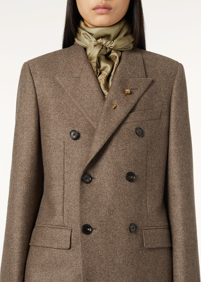 International Jacket Cashmere, Virgin Wool Dark Granite