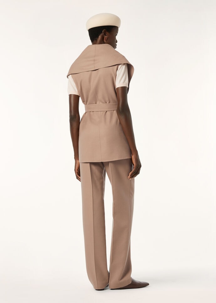 Tailor Pants Virgin Wool Brown Roof Tres | Loro Piana US