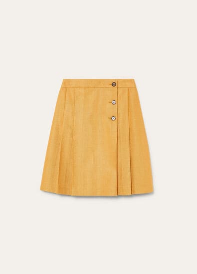 AIDA SKIRT TAILORING SILK CHEVRON