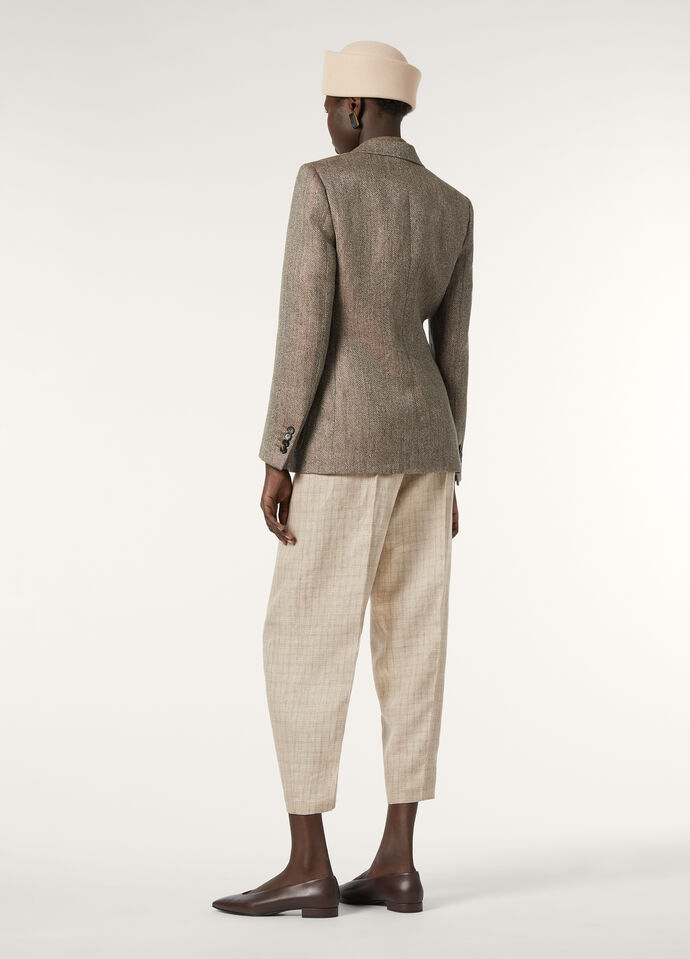 ELEANOR SB JACKET LINEN JASPE' CHEVRON_FAP2796_F6N7_4