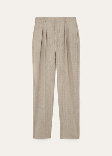 CUDDY TROUSERS SILK WOOL PLOMBANT