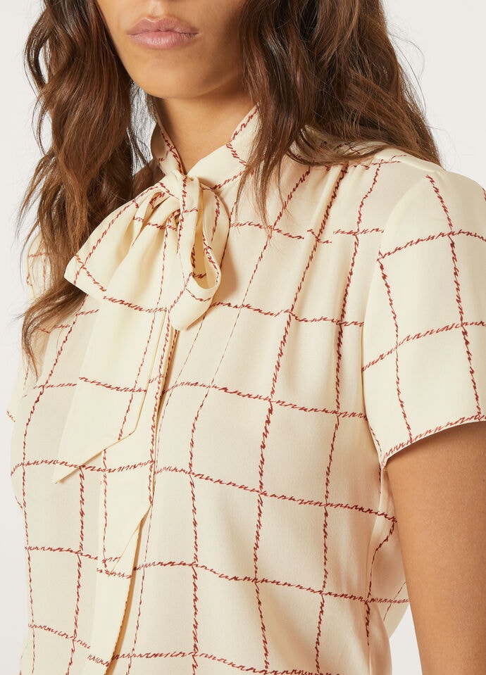 FEBE SS SHIRT PIOT CHECK SABLE'_FAP2869_T1QG_2