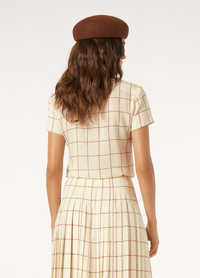FEBE SS SHIRT PIOT CHECK SABLE'_FAP2869_T1QG_4