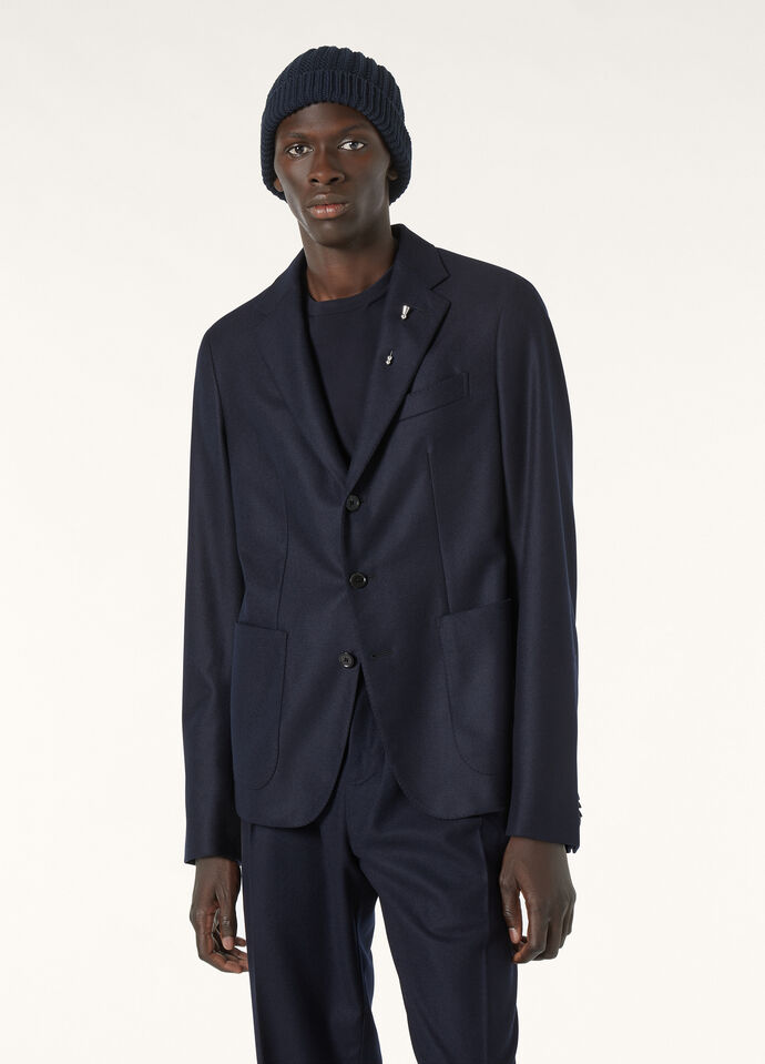 Torino Jacket Cashmere, Virgin Wool China Blue | Loro Piana FR