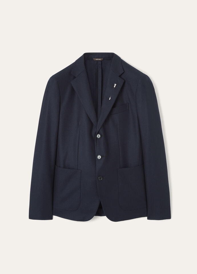 Torino Jacket Cashmere, Virgin Wool China Blue | Loro Piana FR Torino Jacket Cashmere, Virgin Wool China Blue | Loro Piana FR