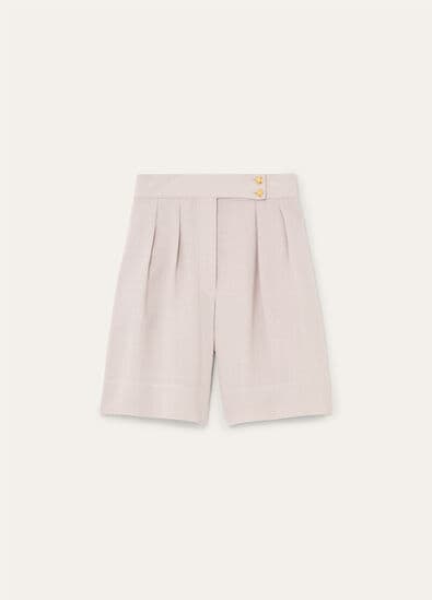 DORIN BERMUDA SUMMER LINEN CREPE