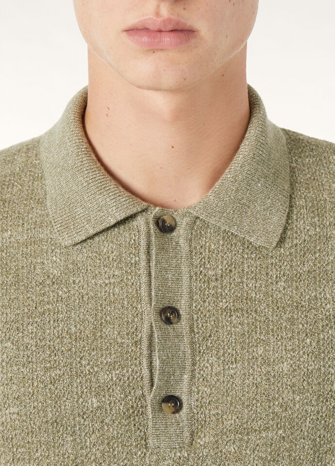 CELLINA POLO SWEATER MOULINE WOOL LINEN SILK_FAP2957_519P_2