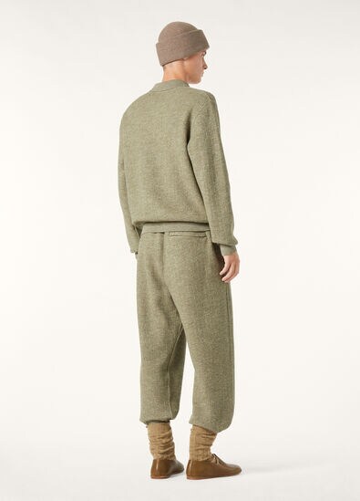 CELLINA POLO SWEATER MOULINE WOOL LINEN SILK