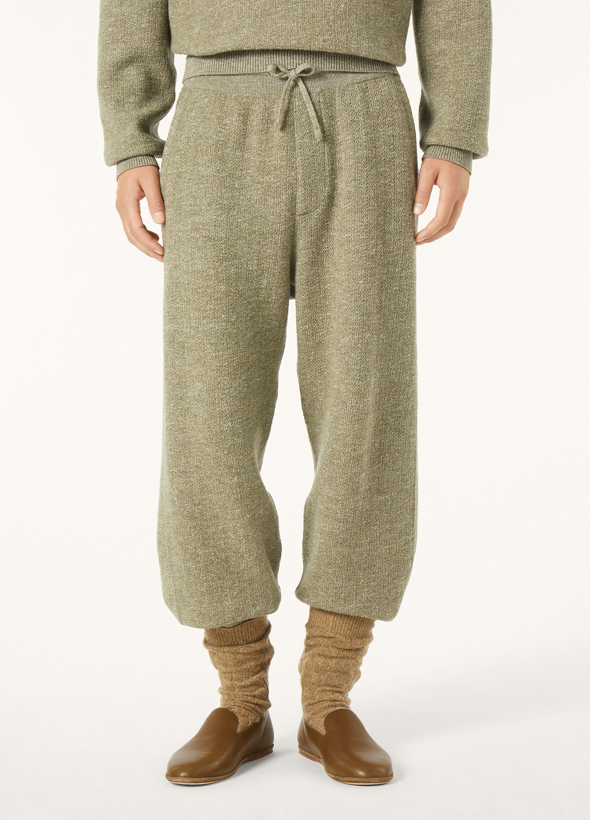 CELLINA PANTS MOULINE WOOL LINEN SILK