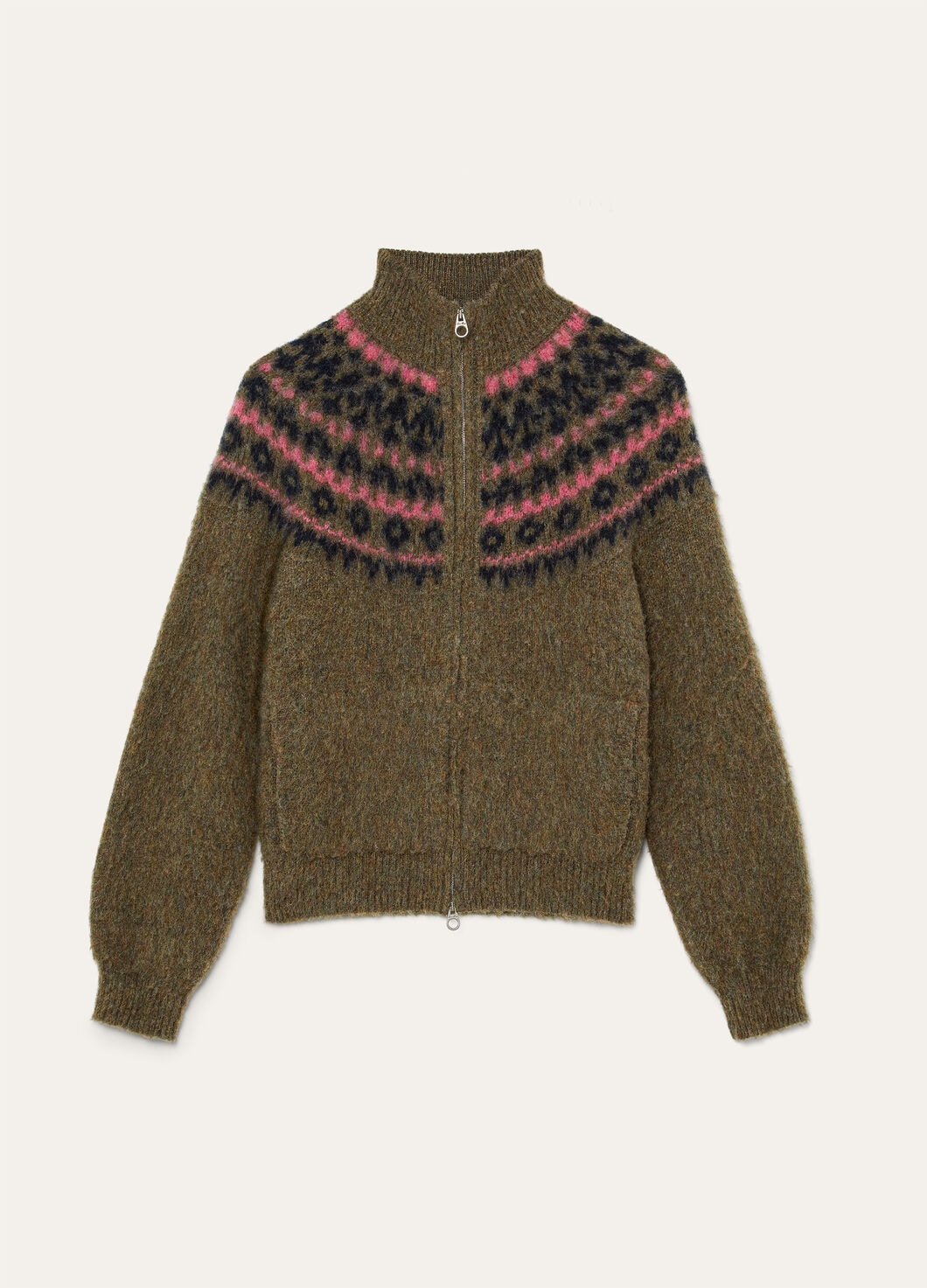 GRIVOLA BOMBER SWEATER WOOL GG 5
