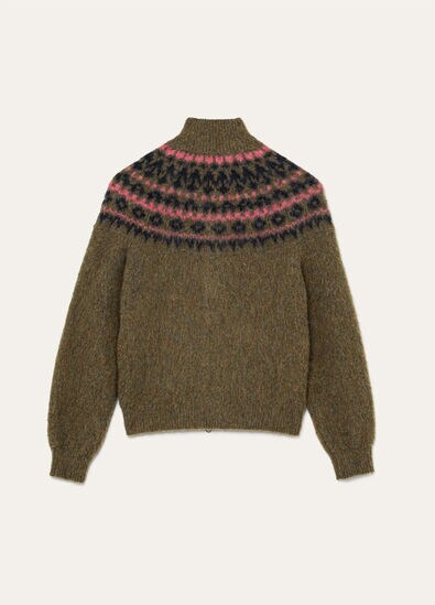 GRIVOLA BOMBER SWEATER WOOL GG 5