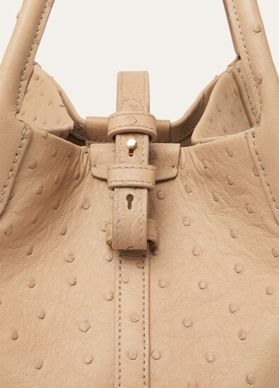 BALE SMALL OSTRICH SADDLE FINISH