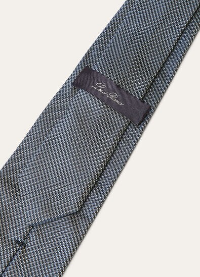 YALE PIED DE POULE TIE 8 SILK