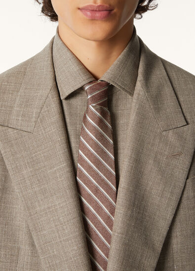 YALE DIAGONAL STRIPES TIE 8 SILK