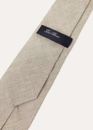 YALE TEXTURED TIE 8 LINEN SILK