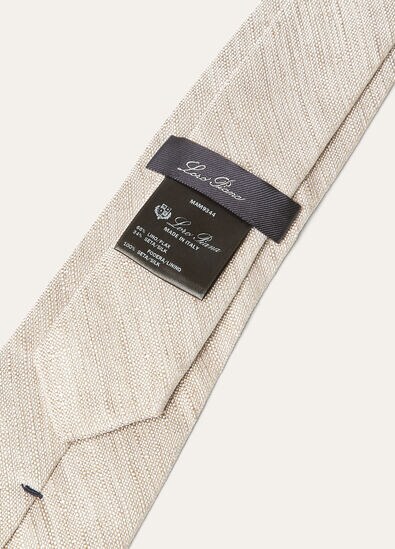 YALE TEXTURED TIE 8 LINEN SILK