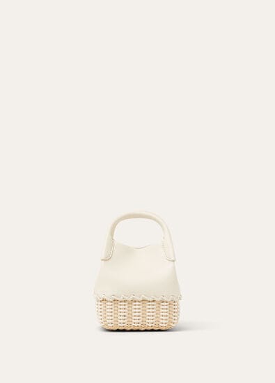 BALE MICRO BRAIDED WICKER/ROUNDED LEATHER