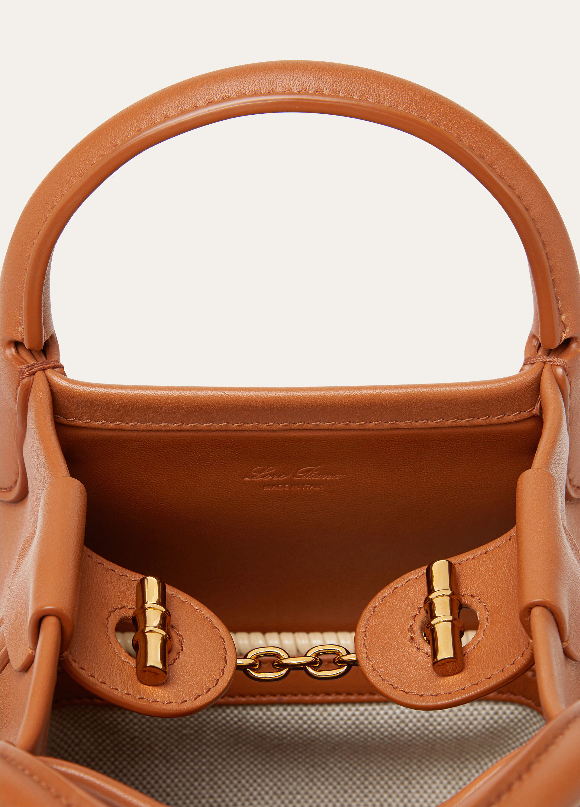 BALE MICRO BRAIDED WICKER/ROUNDED LEATHER