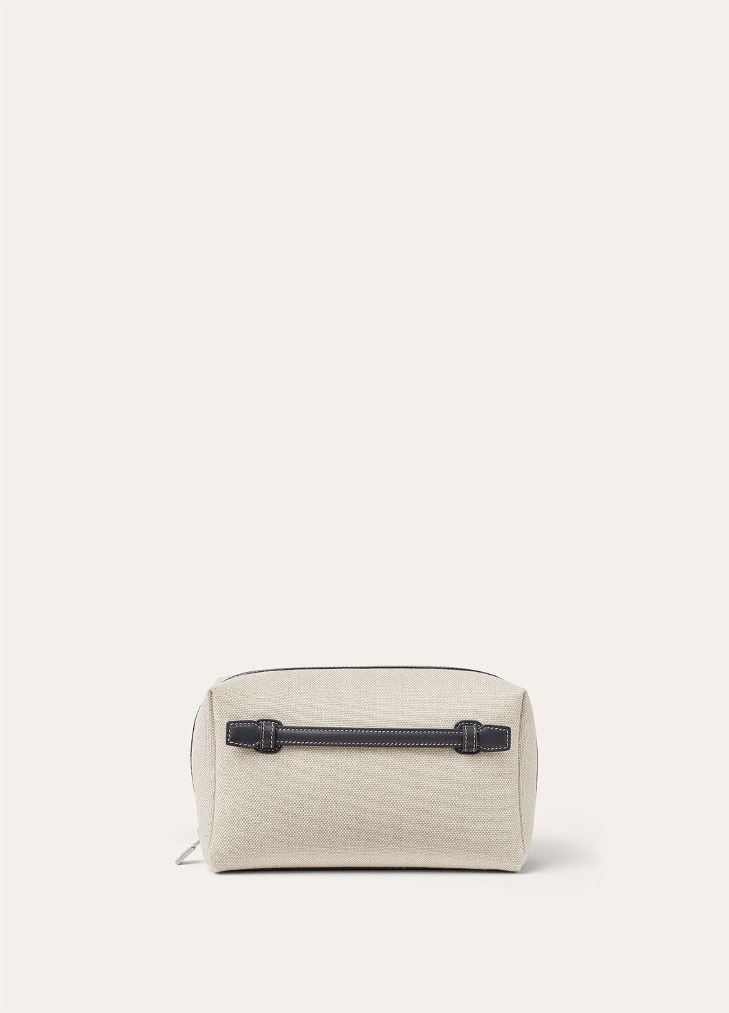 EXTRA TRAVEL POUCH MEDIUM NTRL CNVS/RNDD LTHER