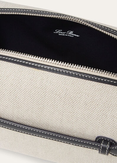 EXTRA TRAVEL POUCH MEDIUM NTRL CNVS/RNDD LTHER