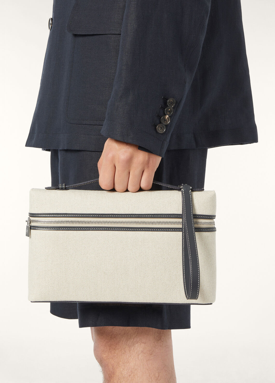 EXTRA POUCH L29 NATURAL CANVAS/ROUNDED LEATHER