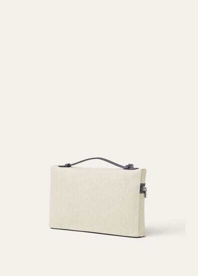 EXTRA POUCH L29 NATURAL CANVAS/ROUNDED LEATHER