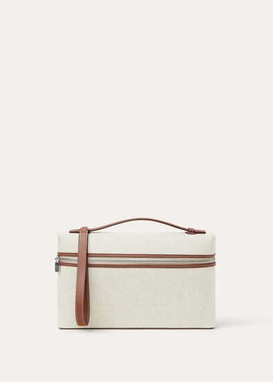 EXTRA POUCH L29 NATURAL CANVAS/ROUNDED LEATHER