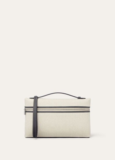 EXTRA POUCH L29 NATURAL CANVAS/ROUNDED LEATHER