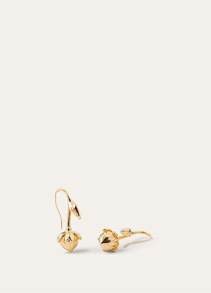LINEN FLOWER BUD EARRINGS BRASS/ENAMEL_FAP3287_20DS_NR_2
