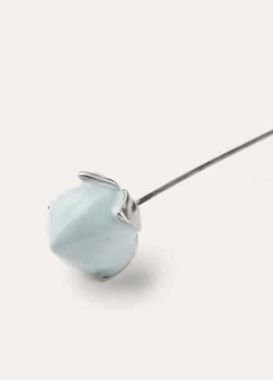 LINEN FLOWER BUD PIN BRASS